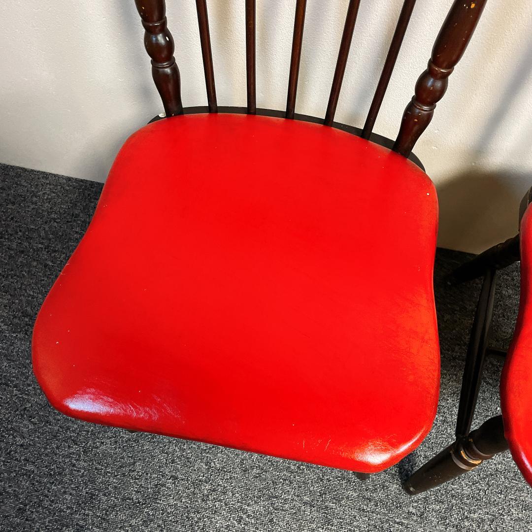 ヴィンテージ　昭和レトロ　ウィンザーチェア 2脚セット　食堂椅子　古家具