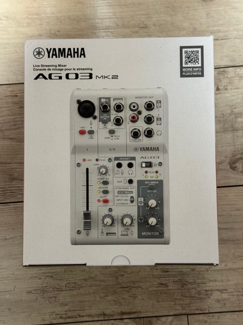 YAMAHA ライブストリーミングミキサー 3チャンネル AG03MK2
