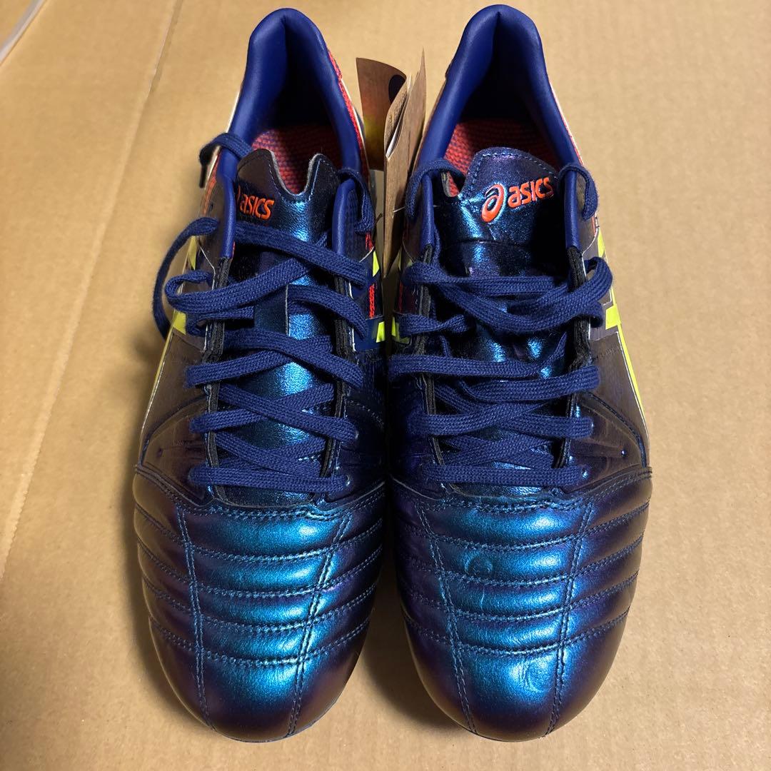 ASICS スパイクシューズ ネイビー/イエロー