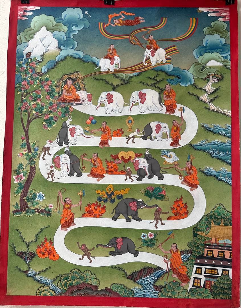 チベット絵画、ニルヴァーナ、涅槃への道