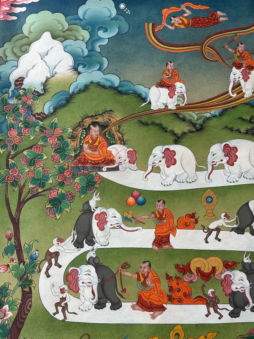 チベット絵画、ニルヴァーナ、涅槃への道