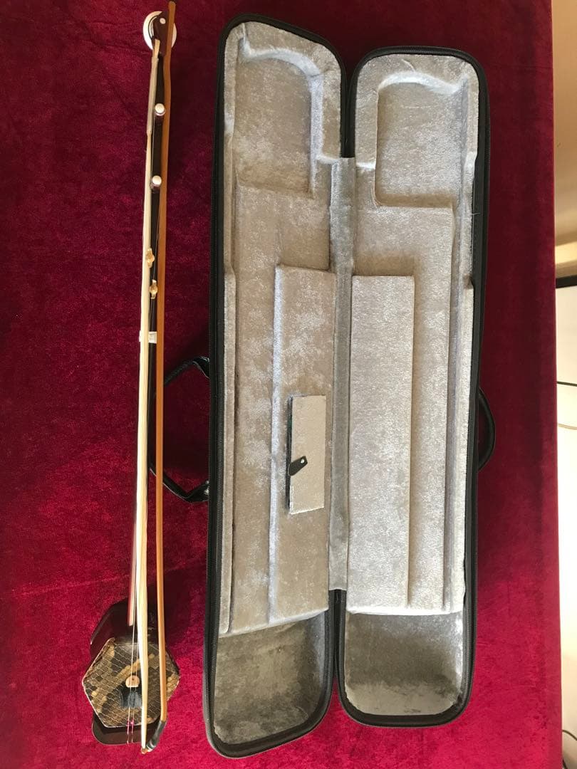 格安・二胡★紫檀精品★錦蛇皮★万菊根二胡製作★十年保証★二胡必需品揃い