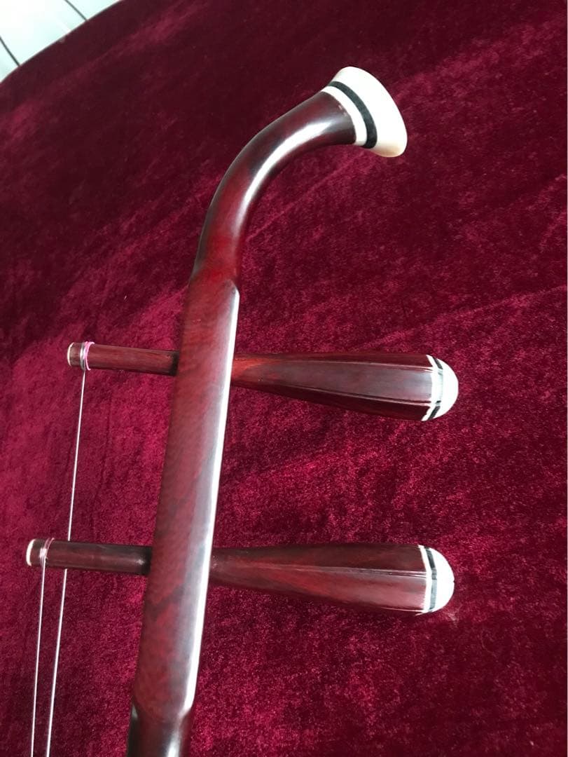 格安・二胡★紫檀精品★錦蛇皮★万菊根二胡製作★十年保証★二胡必需品揃い