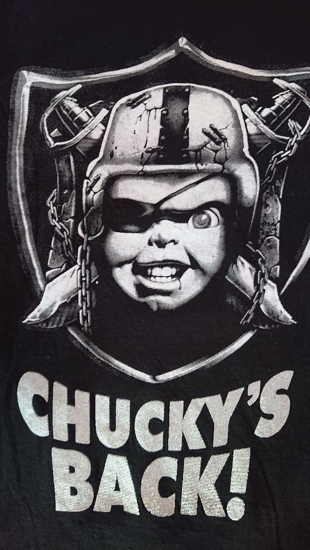 チャイルドプレー NFL ホラー レイダース チャッキー Tシャツ M