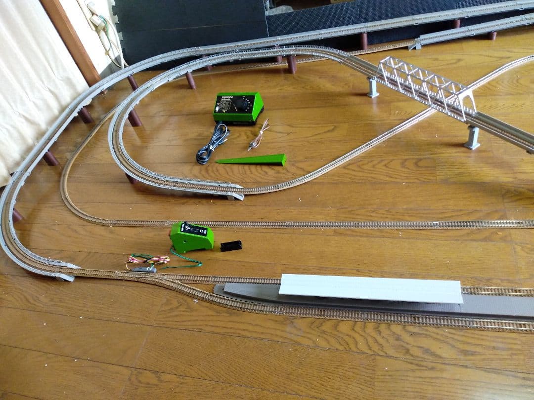 NゲージTOMiXレイアウトフルセット完成一式＋延長パーツセット室内灯他今週限り