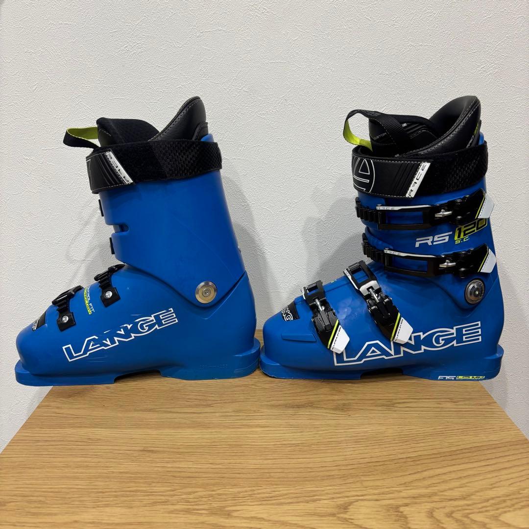 LANGE RS120 スキーブーツ 青 バッグ付き
