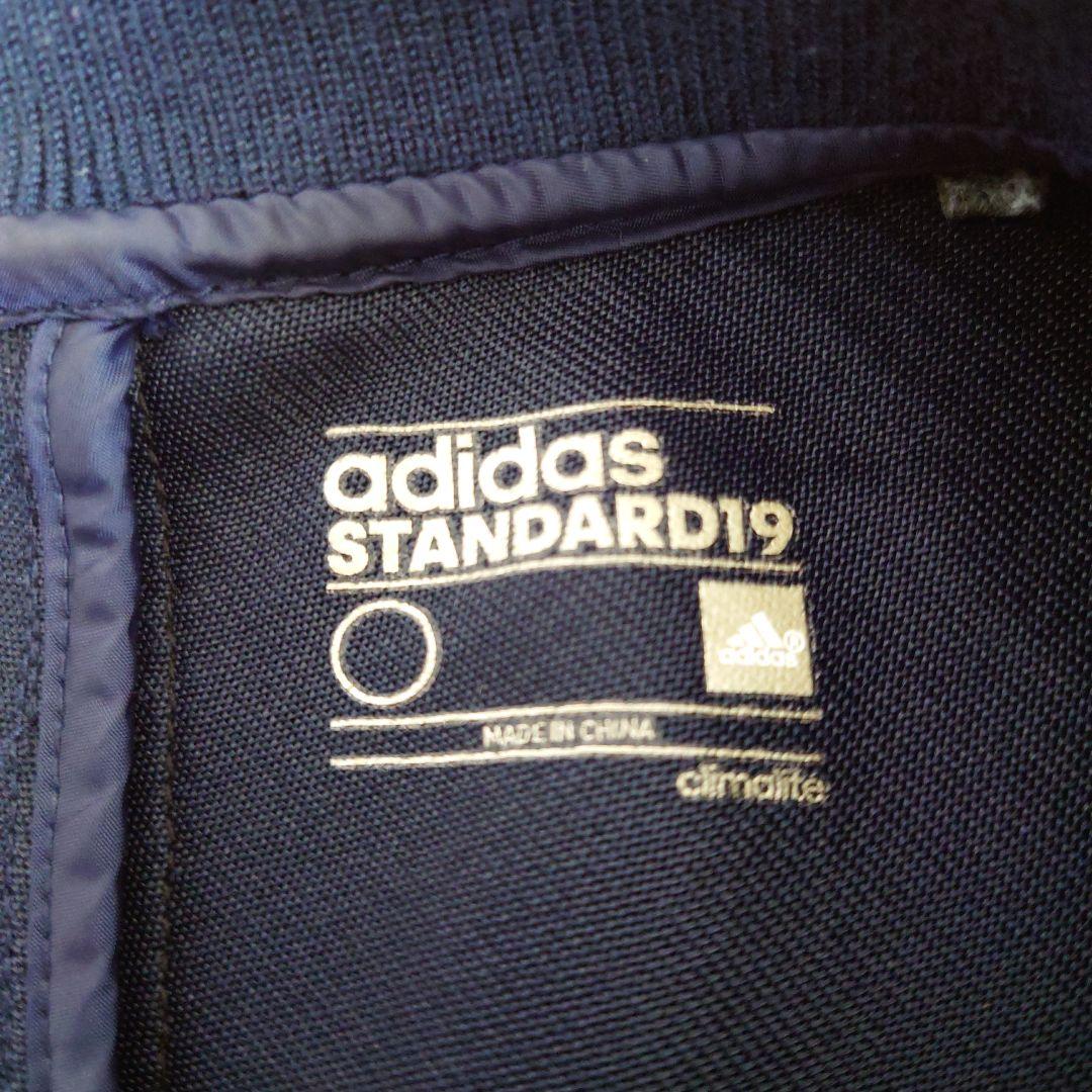 アディダススタンダード19　ジャケット　ネイビー　b147
