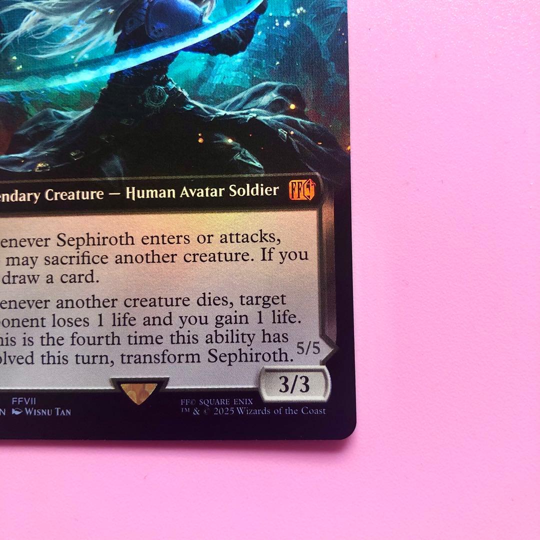 MTG 威名のソルジャー、セフィロス 拡張アート　foil