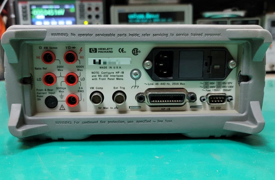 HP 34401A 6.5桁 DIGITAL MULTIMETER Rev11