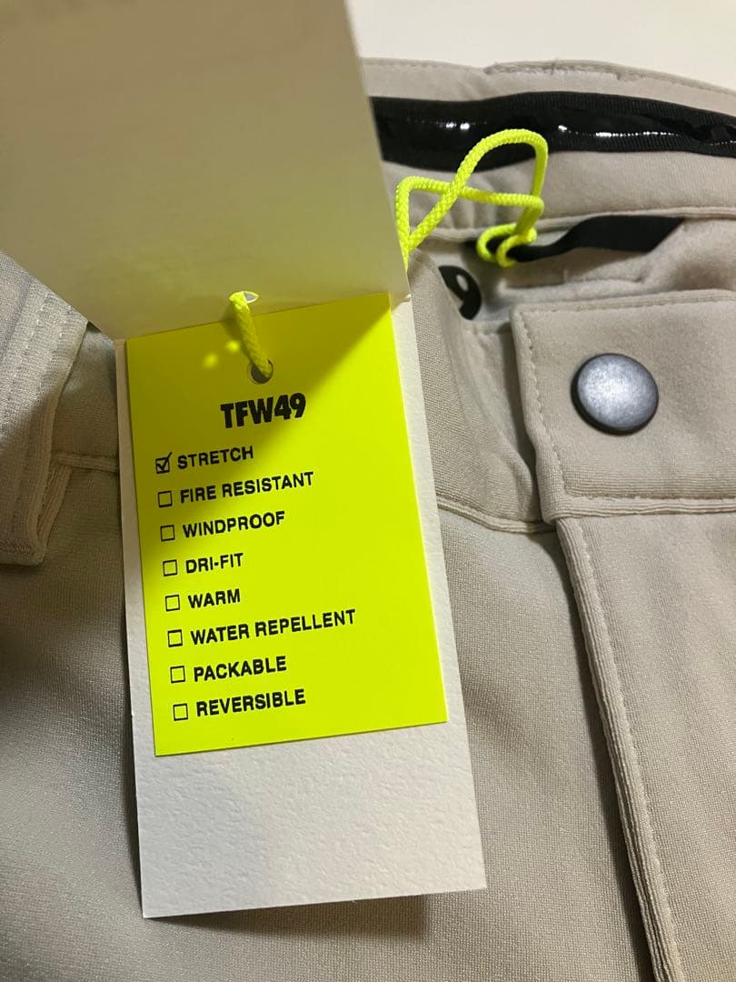 TFW49 ウォーム アンクル スリム パンツ 未使用タグ付 L、裏起毛 秋冬