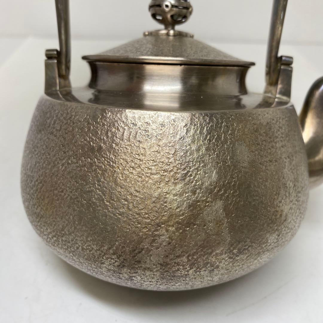 純銀刻印　槌目　銀瓶　387g トウオ　東さ7-0607☆2F