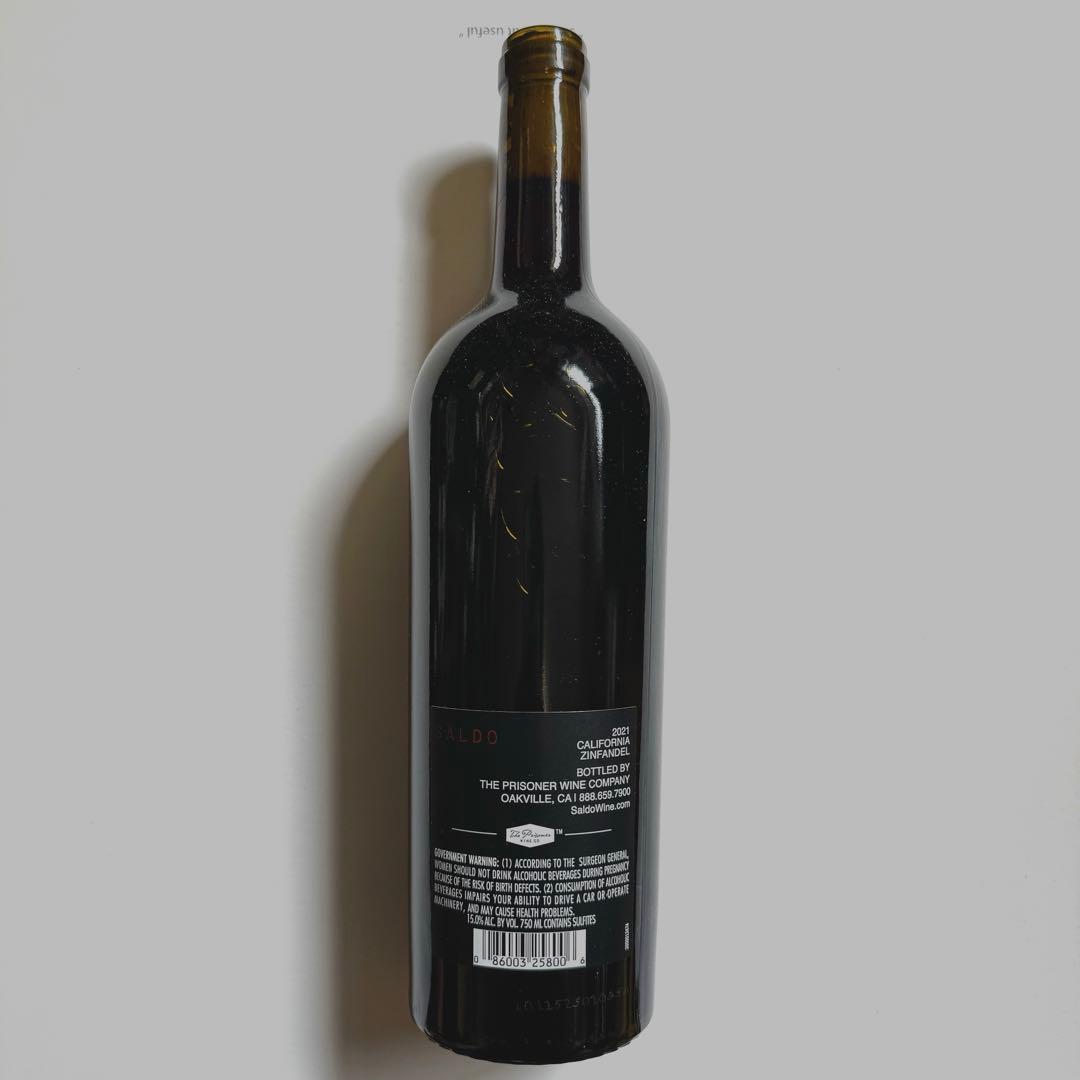 カリフォルニアワイン SALDO 2021 赤ワイン 1本