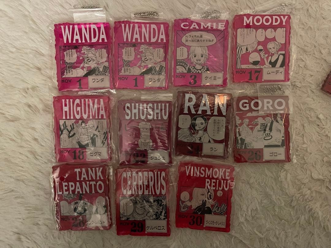 ワンピース ベースショップ アクリルブロックチャーム賞 まとめ売り 29個