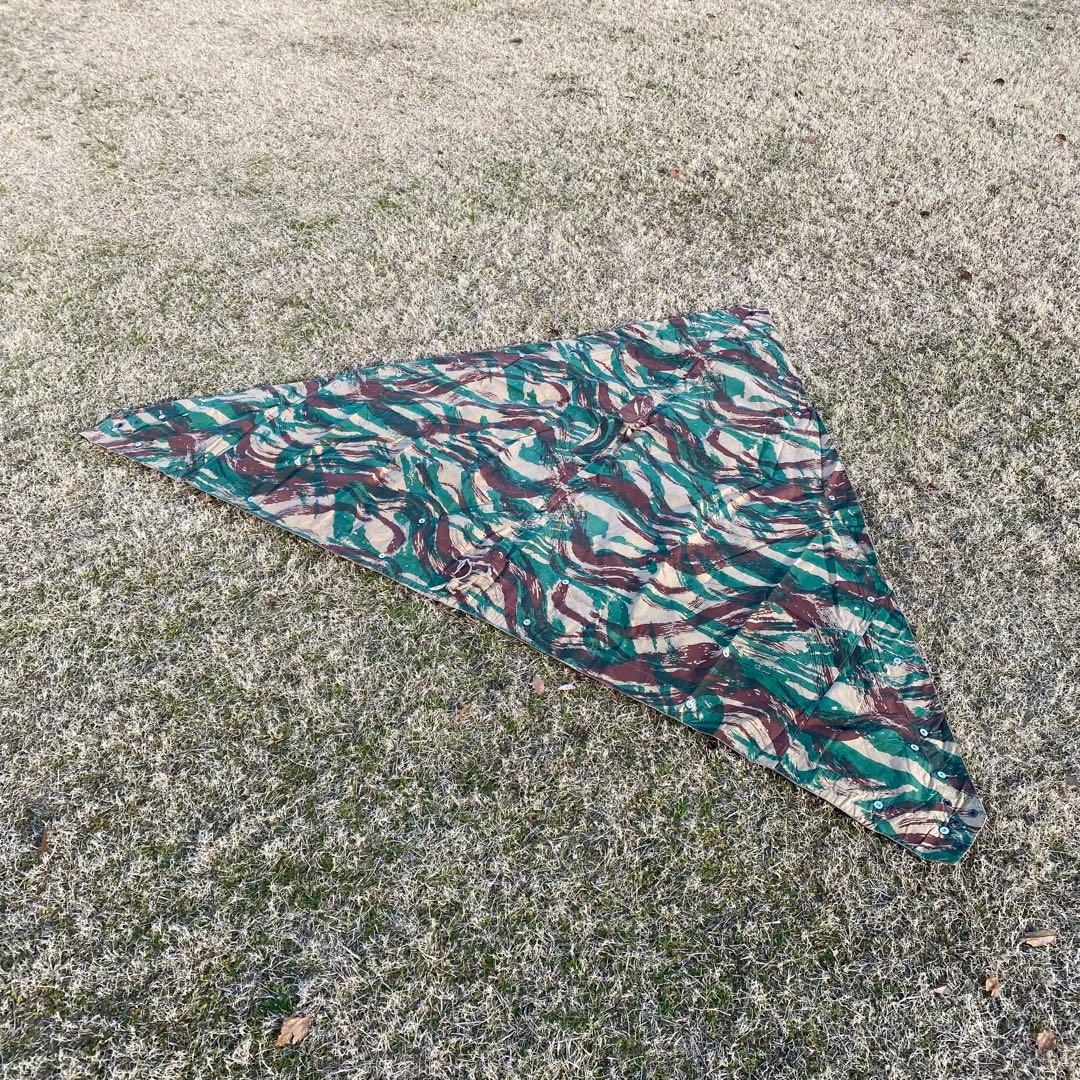 【レア】フランス軍　軍幕　M51　リザードカモ　１枚　ポンチョ　テント