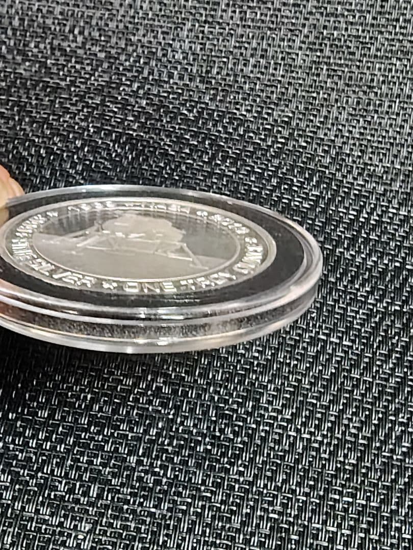 アポロ11 50周年記念シルバー＆NASAバッジマグネット