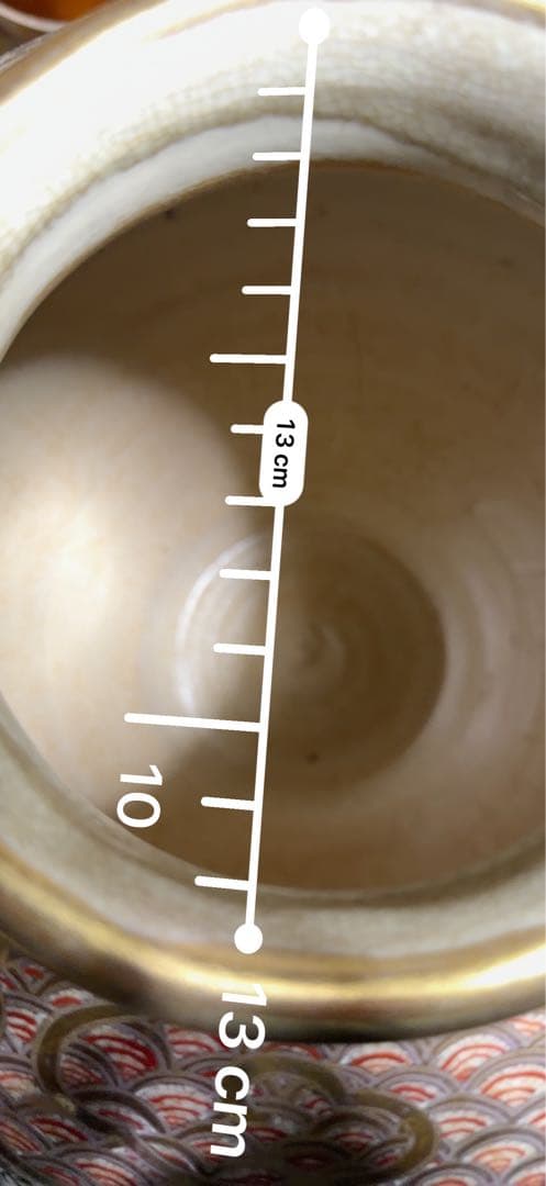 金箔装飾 鶴の陶器花瓶