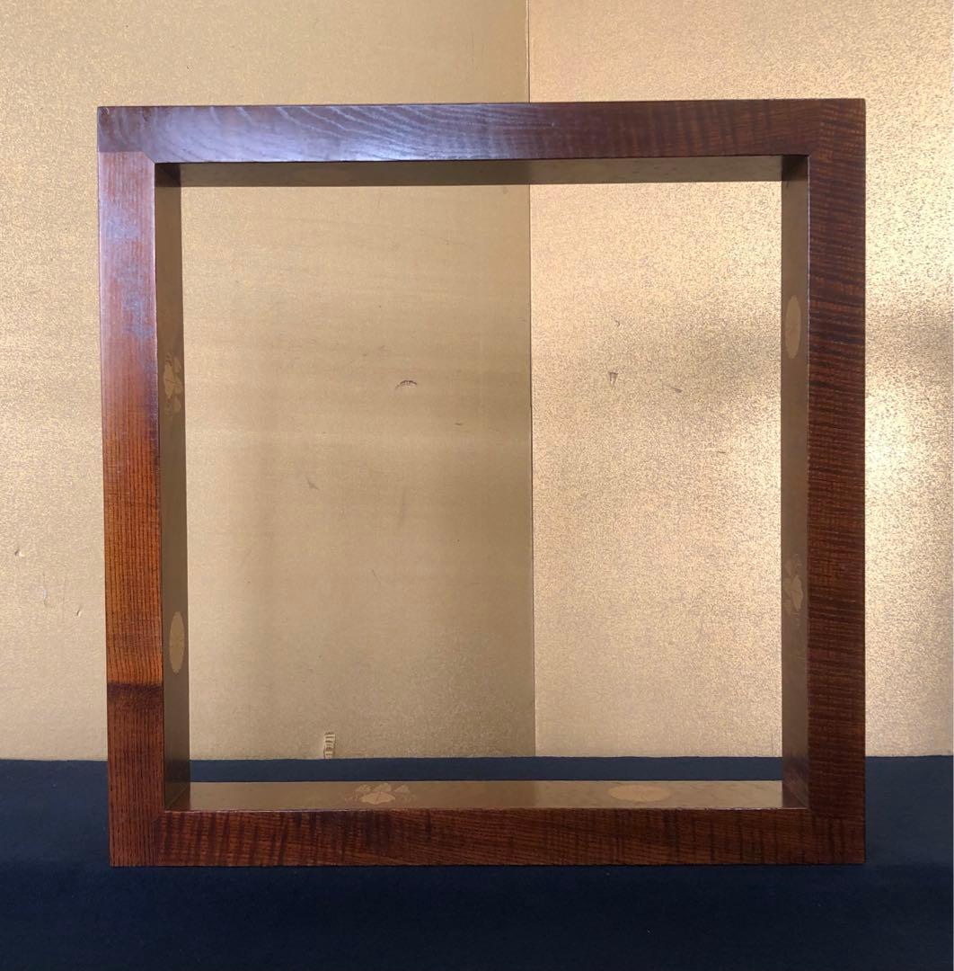 《R》茶道具 吹漆 高台寺蒔絵 炉縁 中村宗悦 共箱 元箱　260202く3