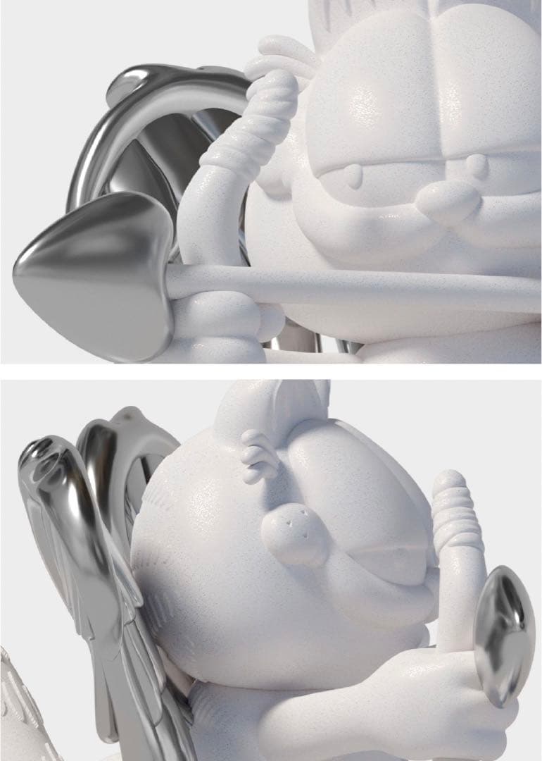 ラブ・ガーフィールド　キューピッド　デザイン　フィギュア　おもちゃ　ホワイト