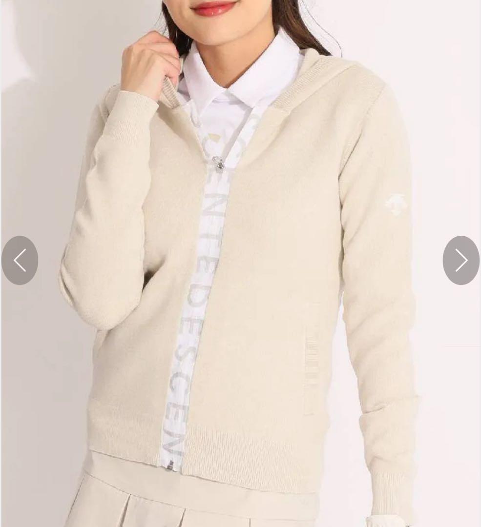◽️未使用　DESCENTE デサントゴルフ　ロゴフルジップニット　パーカー　M