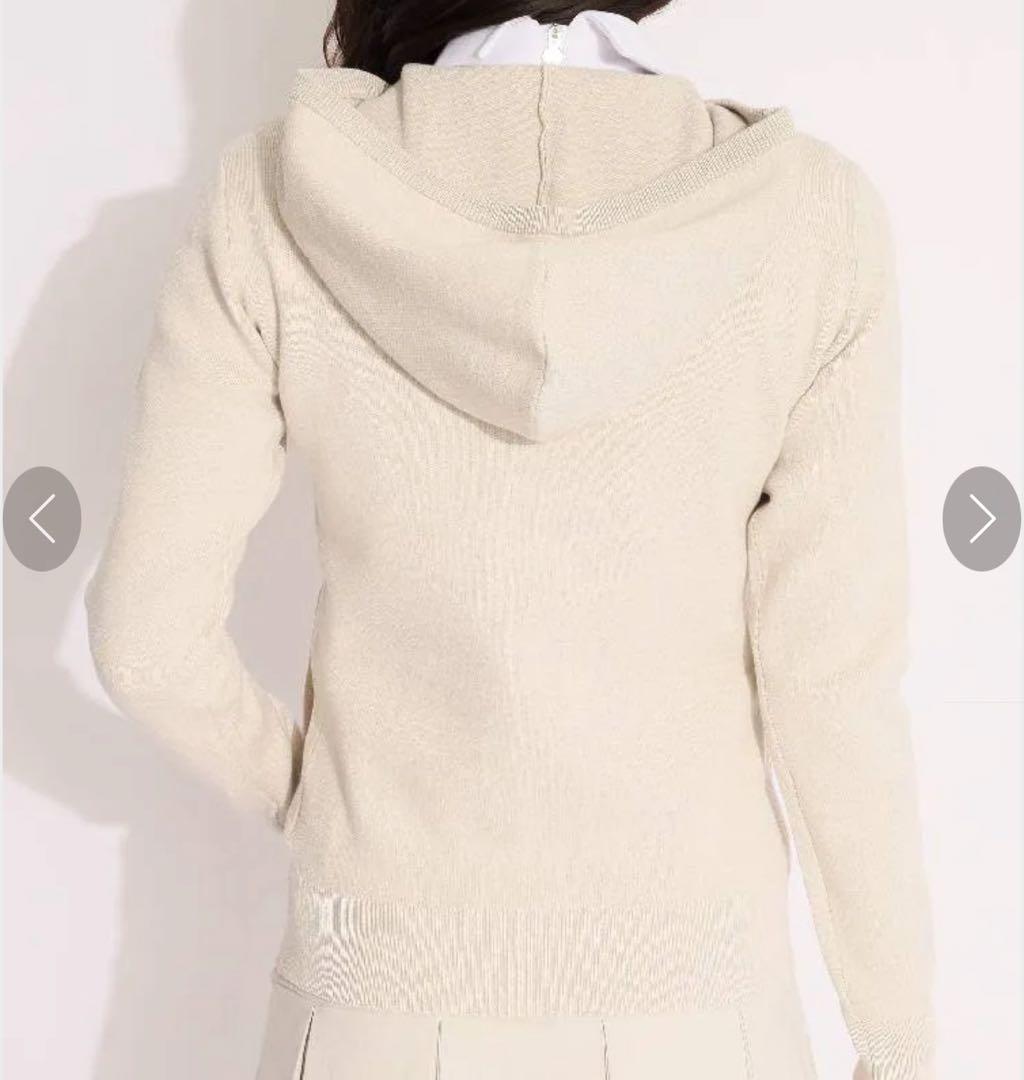 ◽️未使用　DESCENTE デサントゴルフ　ロゴフルジップニット　パーカー　M