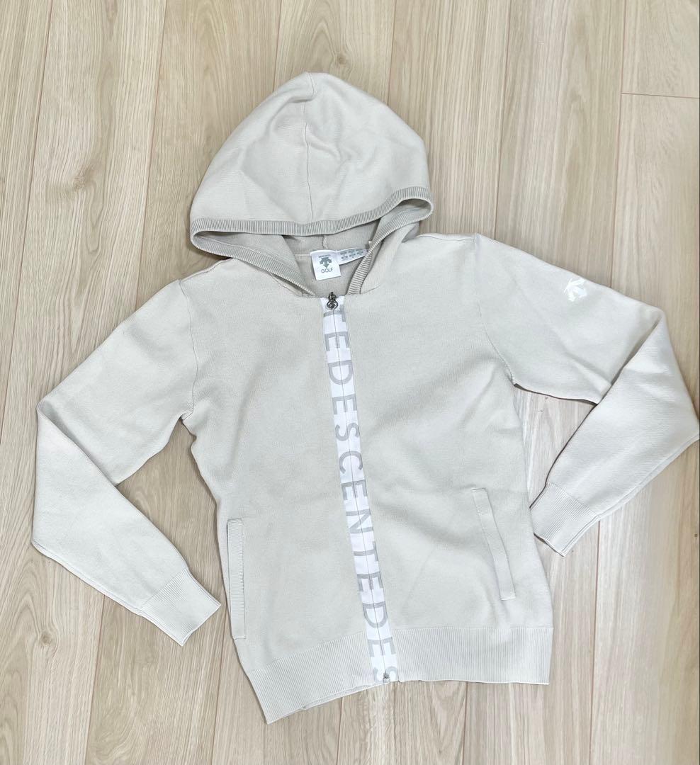 ◽️未使用　DESCENTE デサントゴルフ　ロゴフルジップニット　パーカー　M