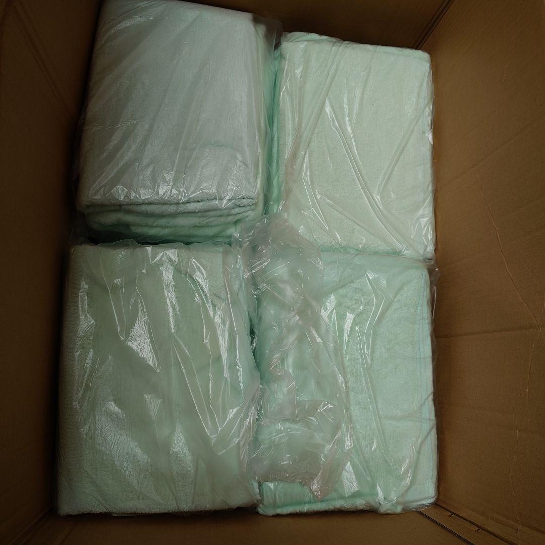 ⚫バスタオルウエス カラー各種　計100枚 ○圧縮梱包○ＡB級●