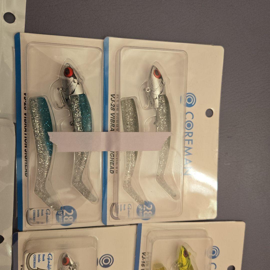 コアマンVJ16,28,CZ30,デカカリシャッド,アルカリシャッドセット