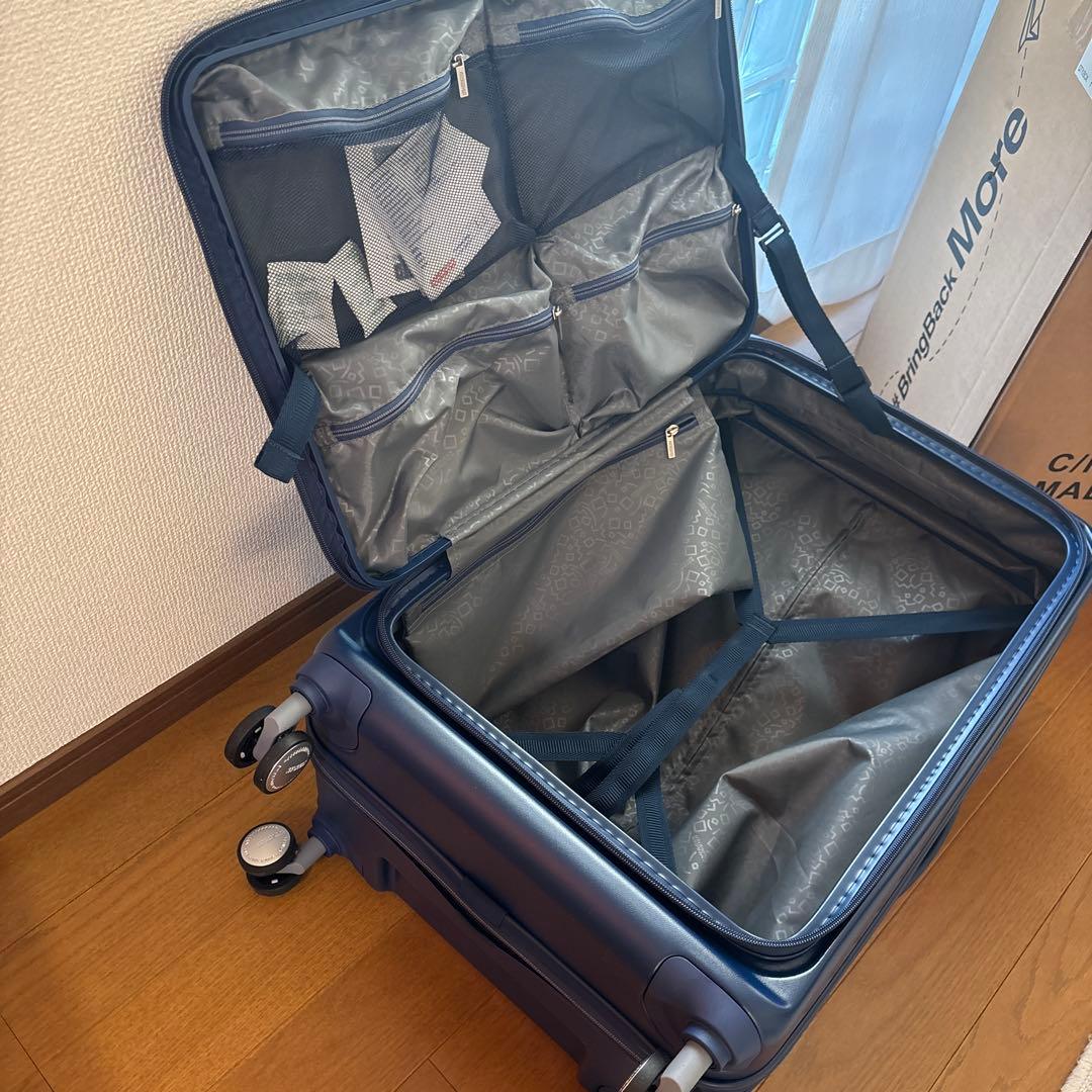 新品☆アメリカンツーリスター77/88Lネイビー拡張機能タグ付きフロントオープン