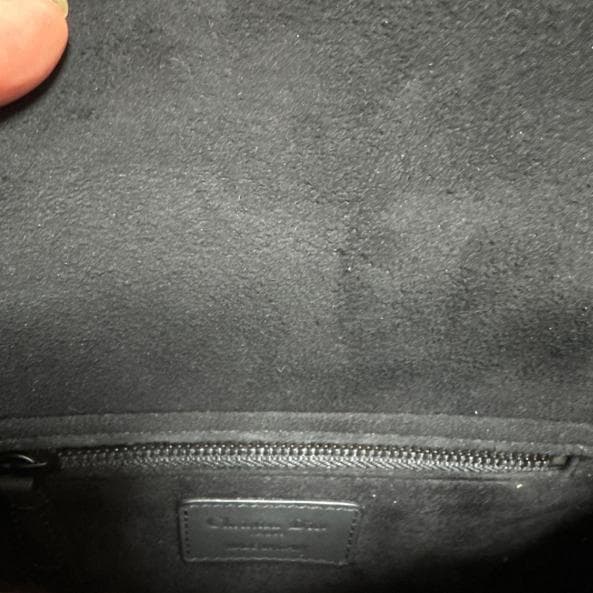 ブラック マットキルティング ショルダーバッグ