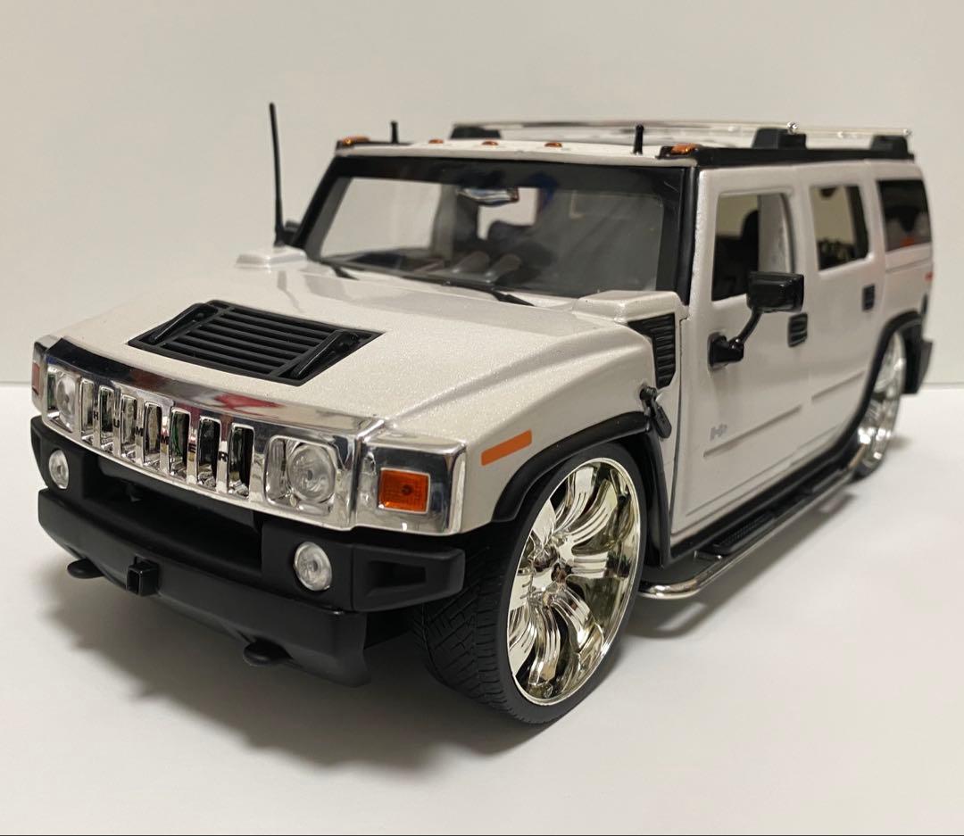 美品　1/18 アメ車　ミニカー　ハマー　H2 DUB スピナーホイール