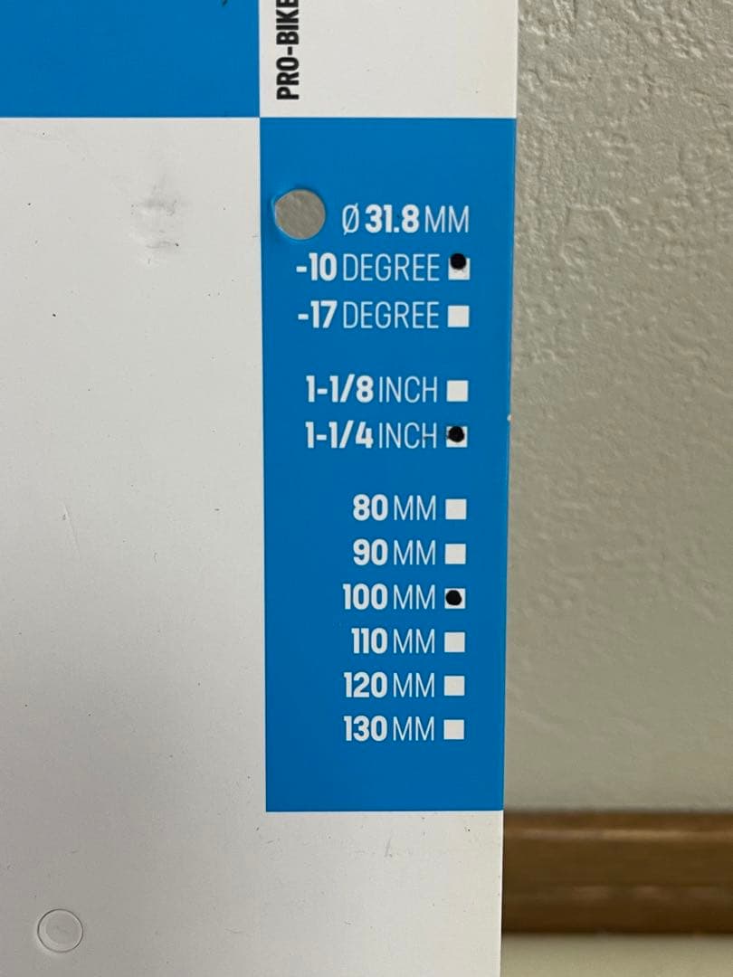 Vibe alloy ステム 1 1/4 100mm 31.8mm -10°