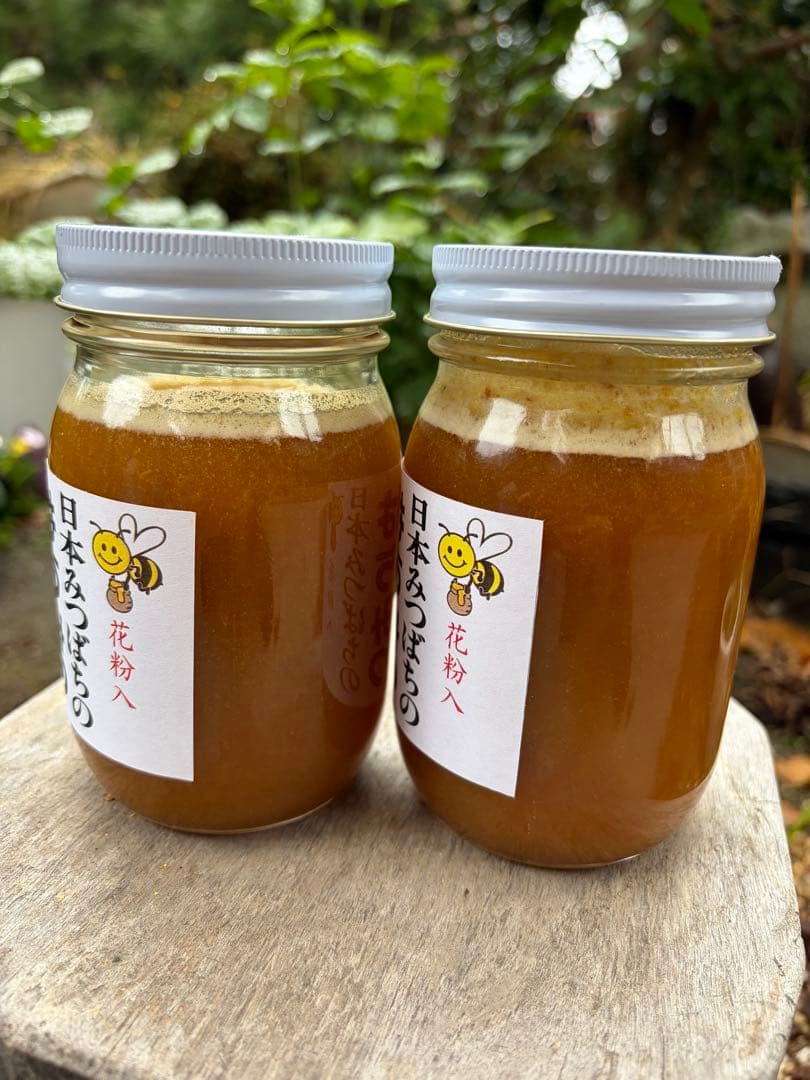 はちみつ　日本蜜蜂のハチミツ　奥山の蜂蜜　　巣箱違い谷違いの花粉入りはちみつ