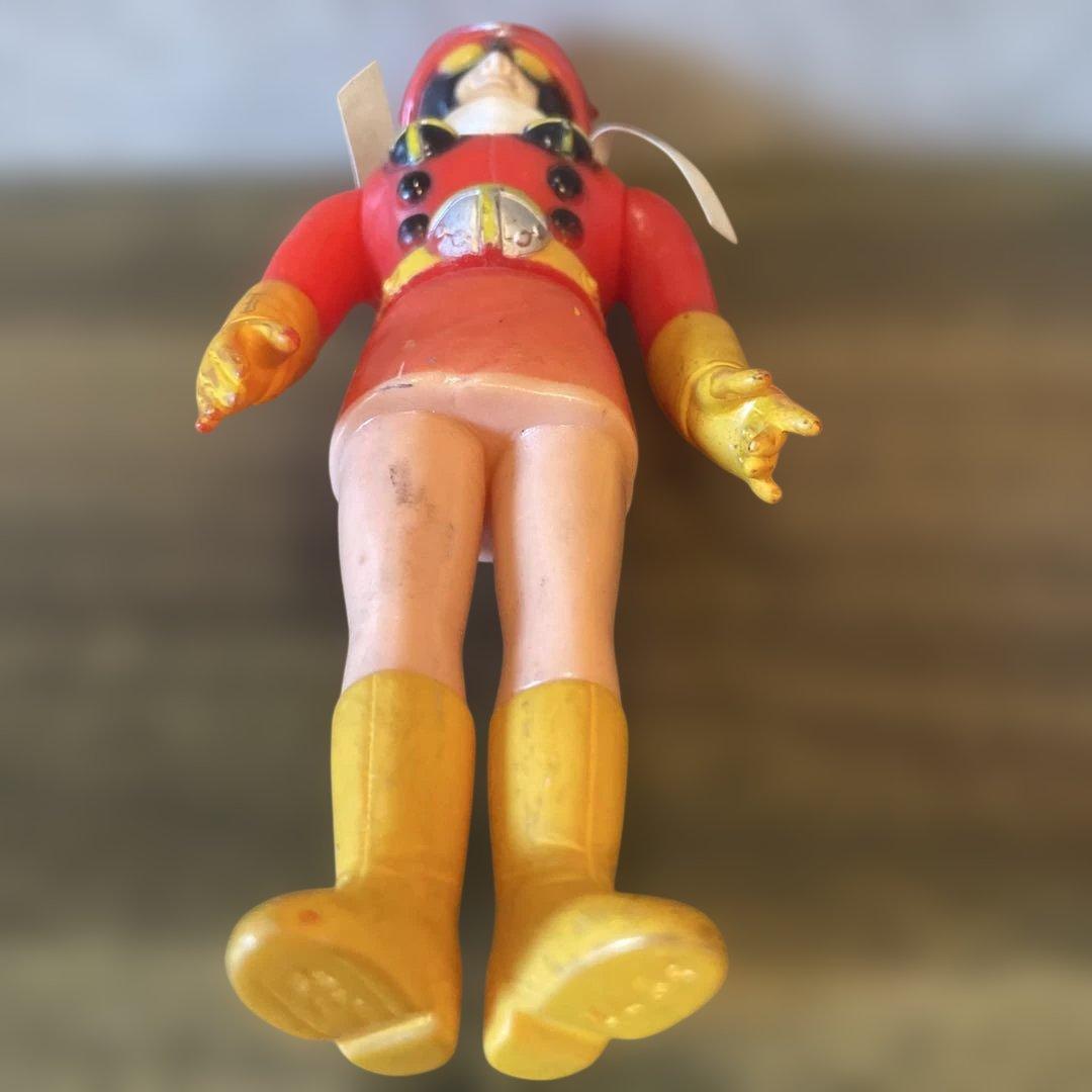 電波人間タックル　ソフビ　当時物　約13センチ