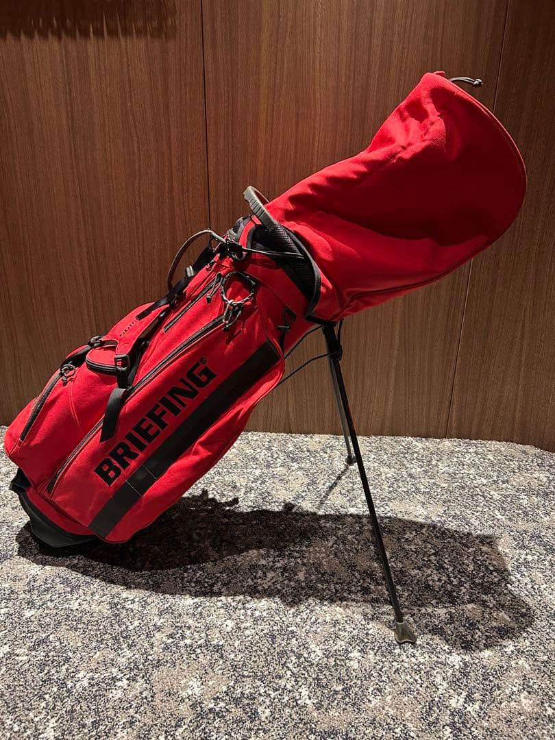 BRIEFINGキャディーバックCR-04 BEAMS別注 レッド