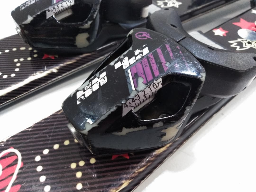 女の子 ジュニアスキー5点セット ピュアコンシャス 100cm 靴 20cm◇