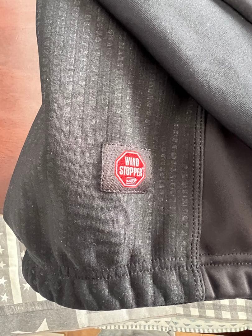 ETXEONDO ウィンドストッパー ブラック サイクルジャケット