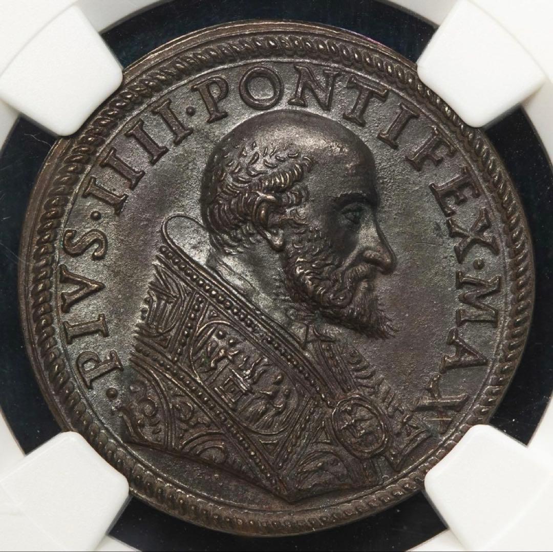 廉価出品❗️TOP PO❗️教皇ピウス3世 ブロンズメダル