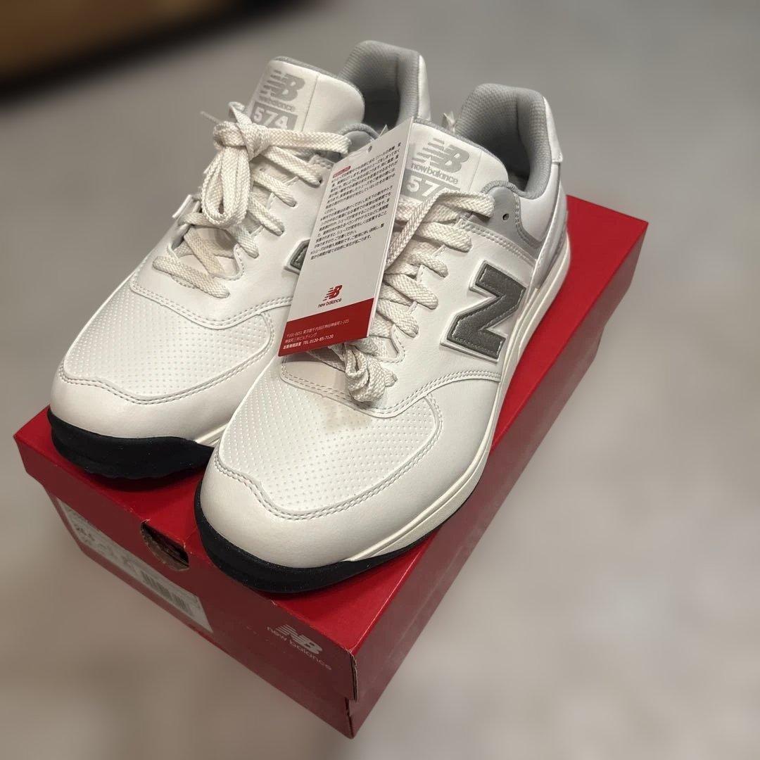 未使用New Balance UGS574S3ホワイト ゴルフシューズ26.5