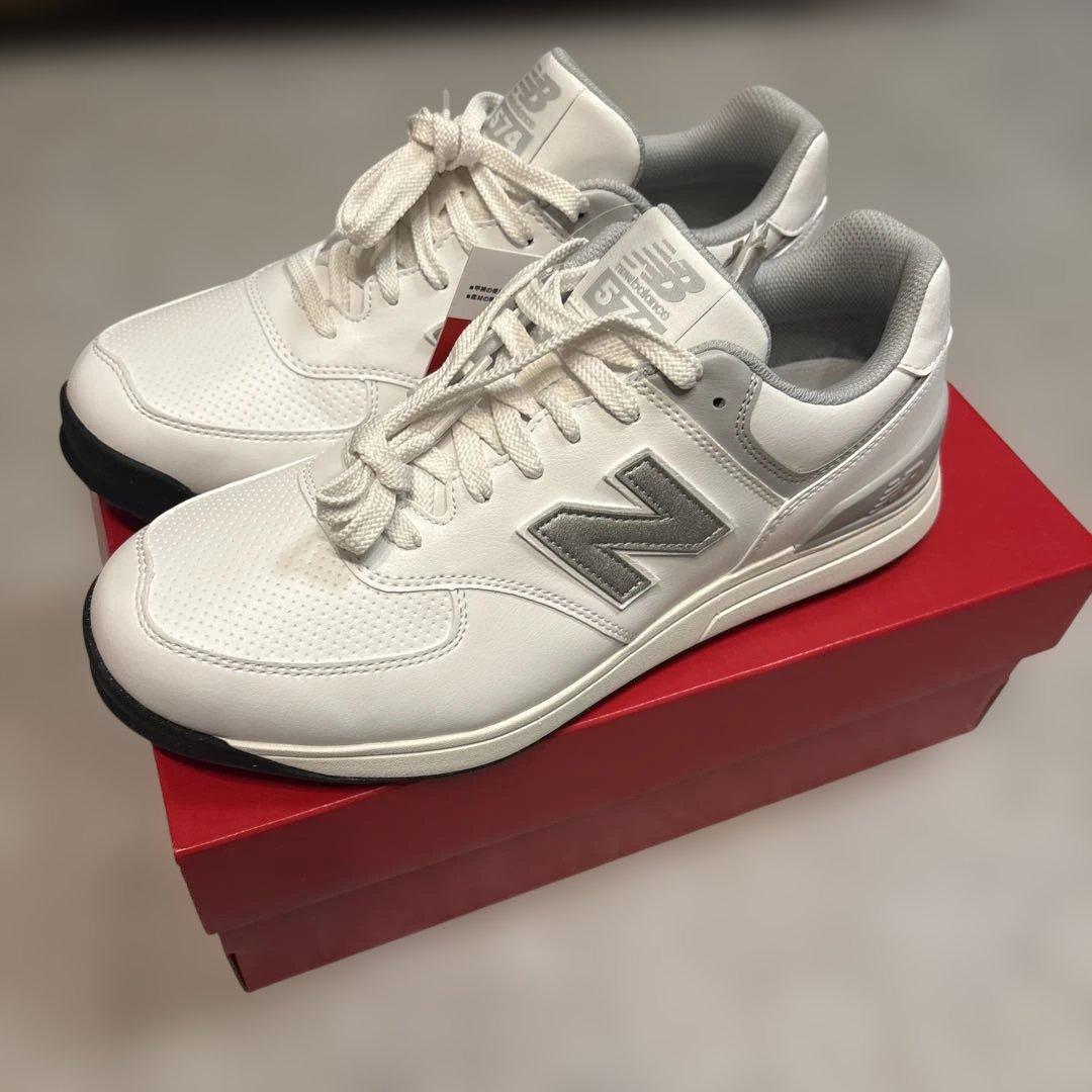 未使用New Balance UGS574S3ホワイト ゴルフシューズ26.5