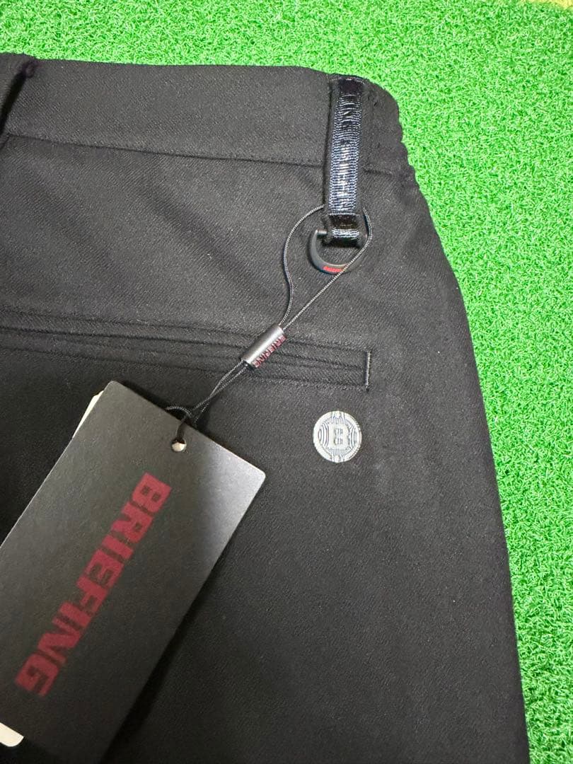 BRIEFING ブラックソフトサーモパンツ ジッパーポケット