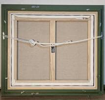 【真作】絵画　廣岡真知子　油彩10号　雨あがり　写実風景　箱・黄袋入　Y34