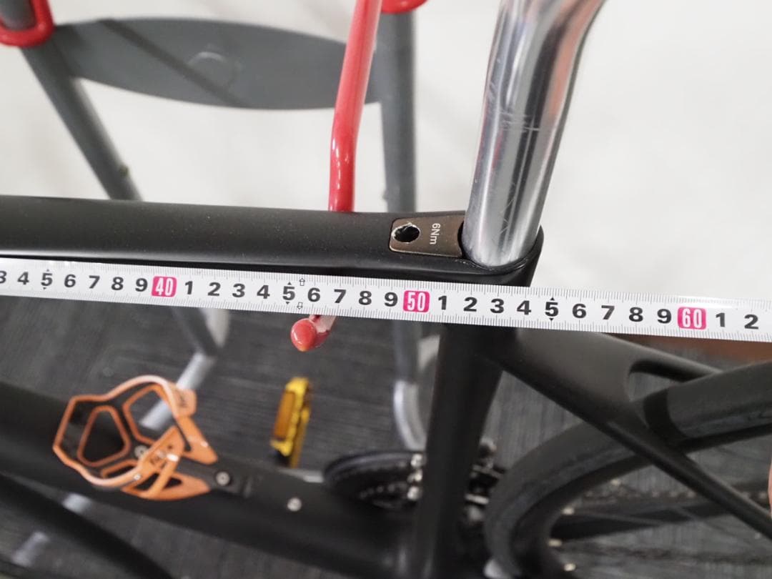 走行50キロ 毘沙 ５号 M カーボンフレーム ディスクブレーキ エアロスポーク