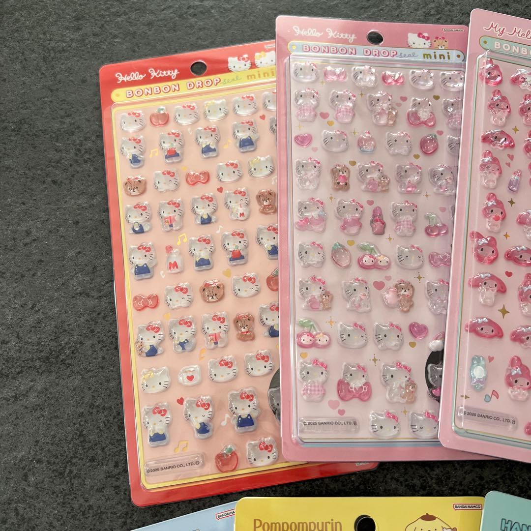 サンリオ　ミニ　mini ボンボンドロップシール