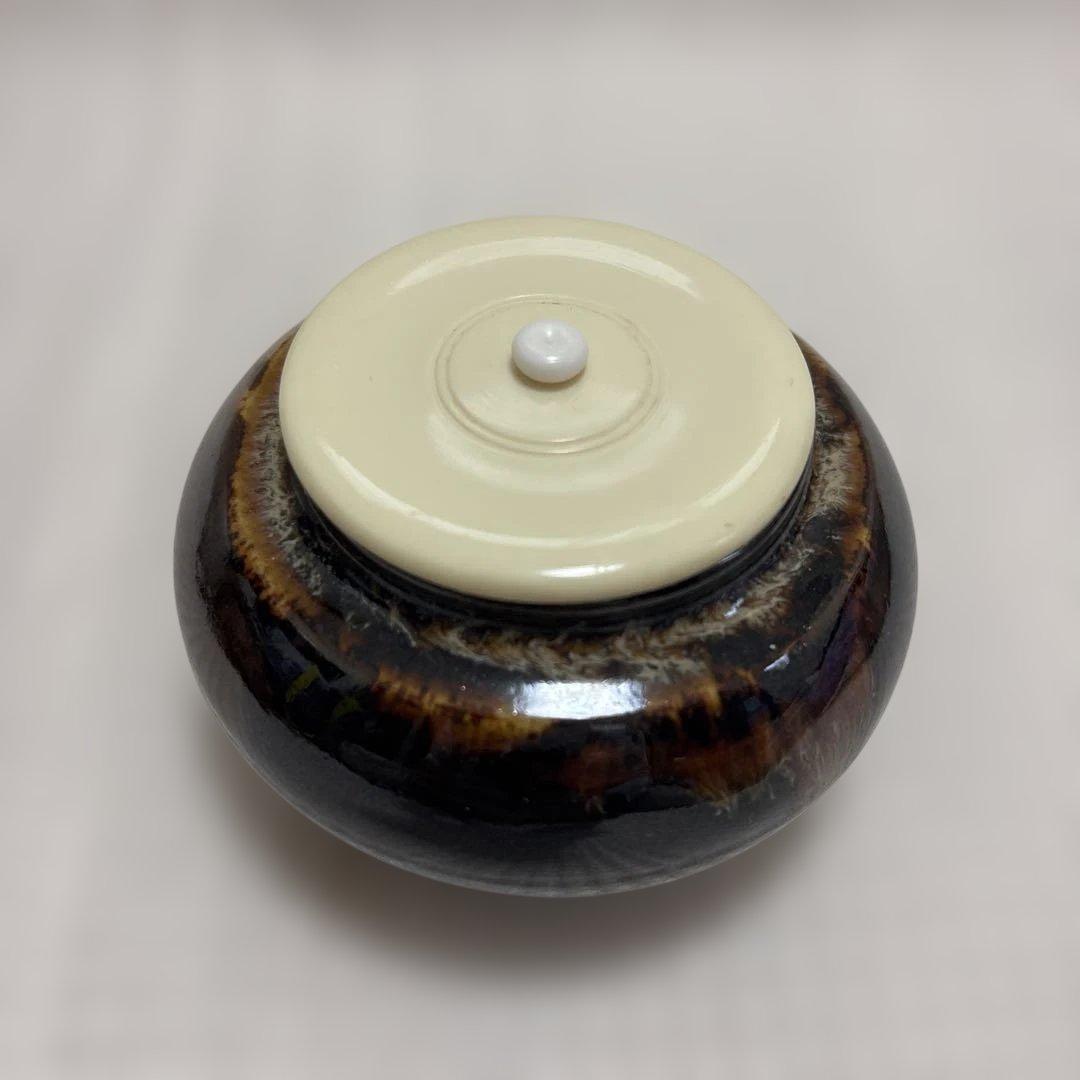 茶道具　桶谷定一　茶入れ