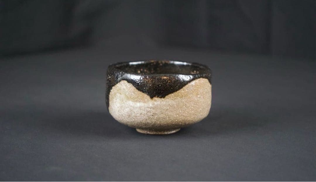 三代 中村道年 作 黒楽茶碗 銘 雪道 『大徳寺黄梅院小林太玄 書付』共箱