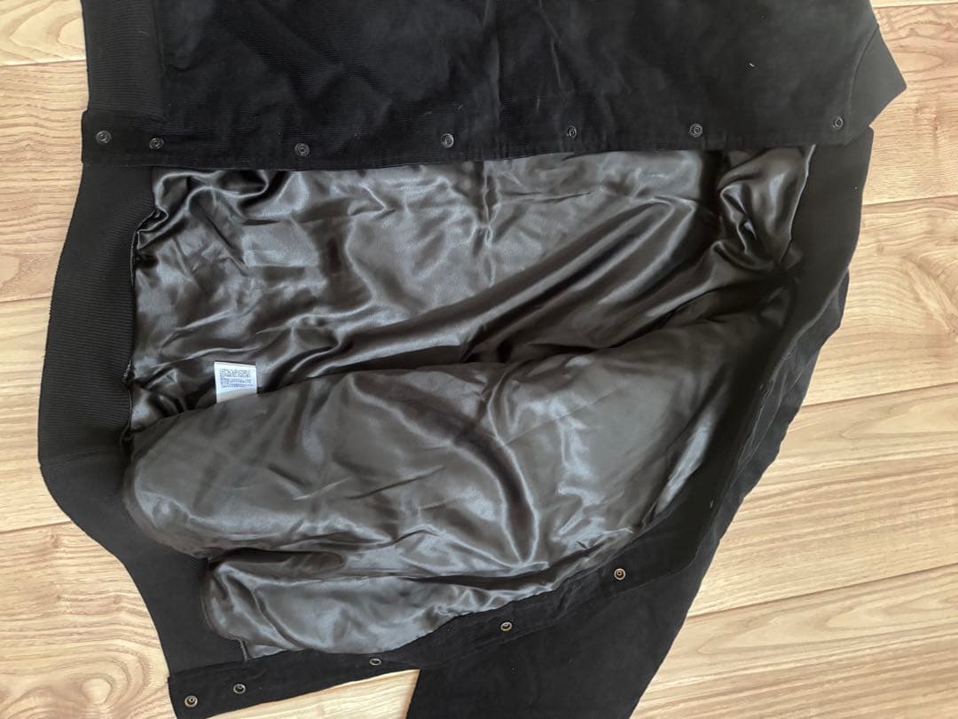 コーデュロイ中綿ジャケット　ブラック　L