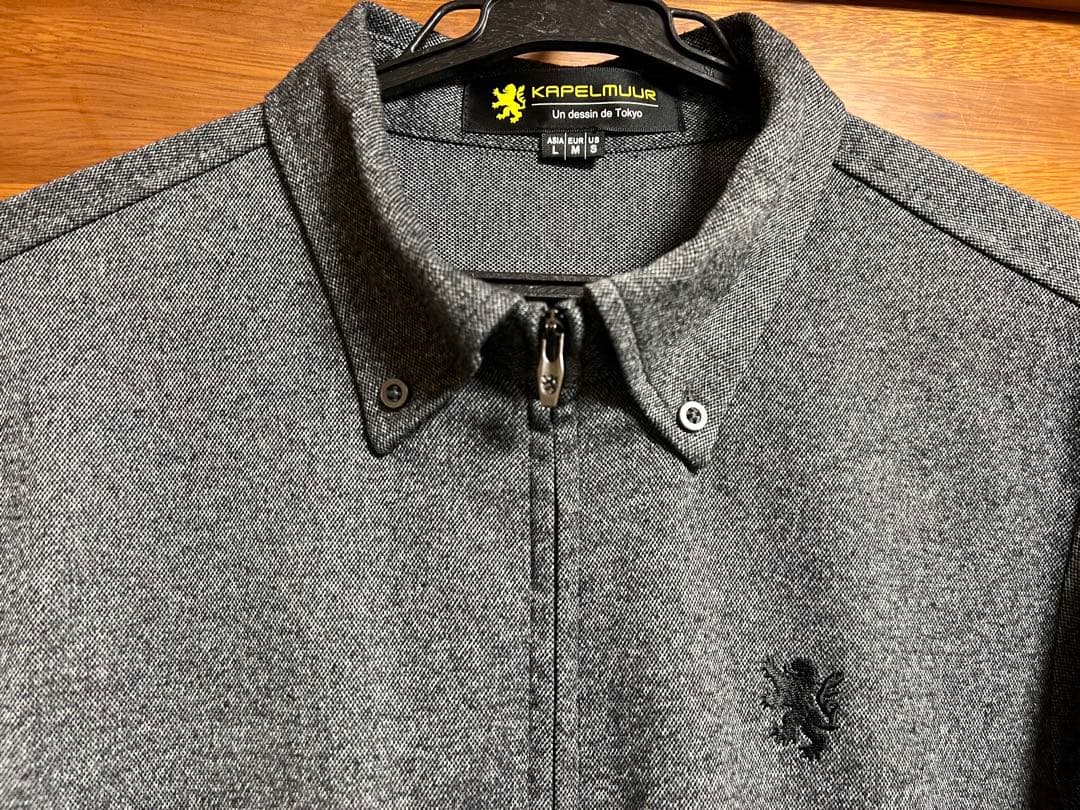 お洒落◆カペルミュール◆サイクルジャージ◆速乾◆ツイード風◆ボタンダウンシャツ