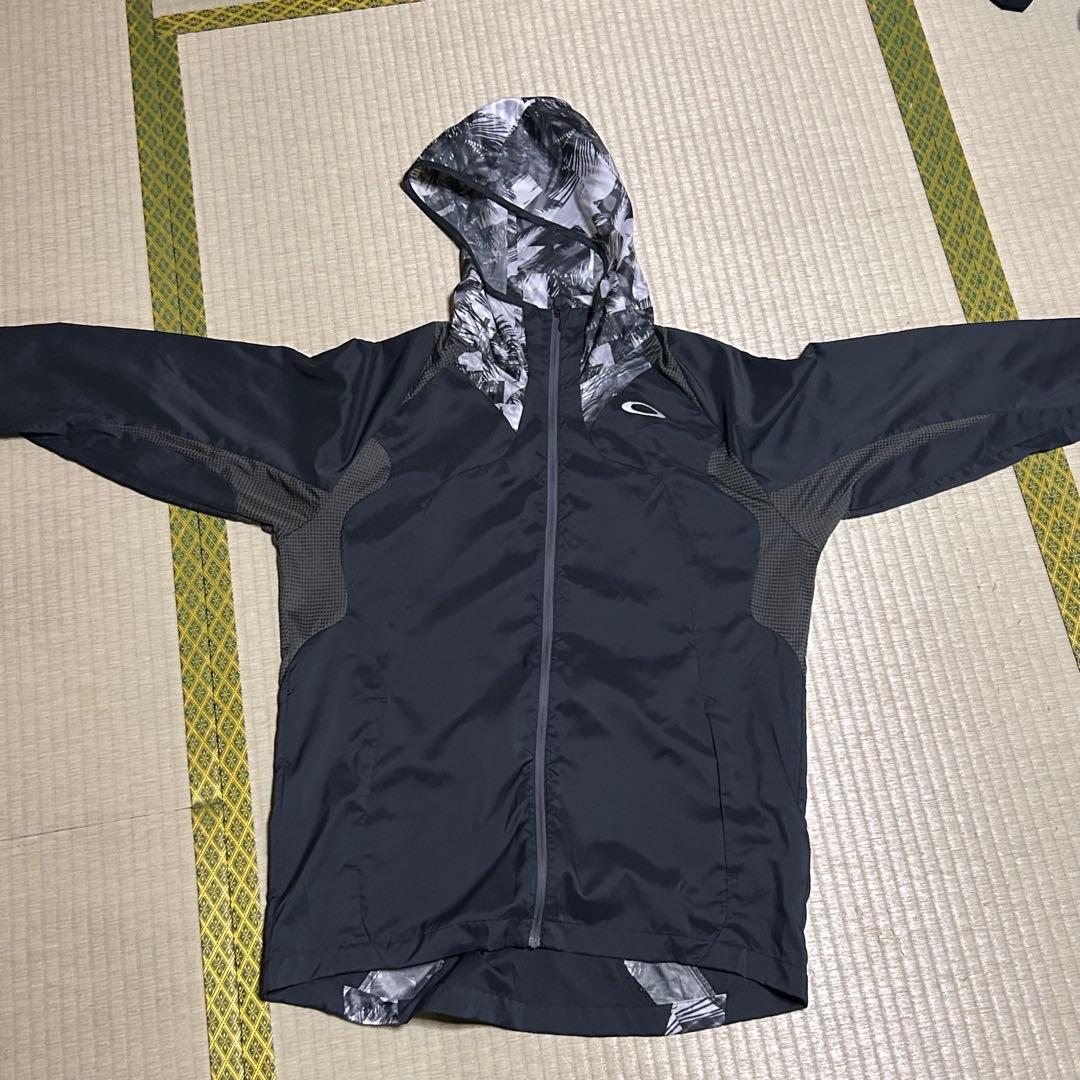 OAKLEY オークリー　ナイロン　ジャージ　上下　セットアップ　ダークグレー