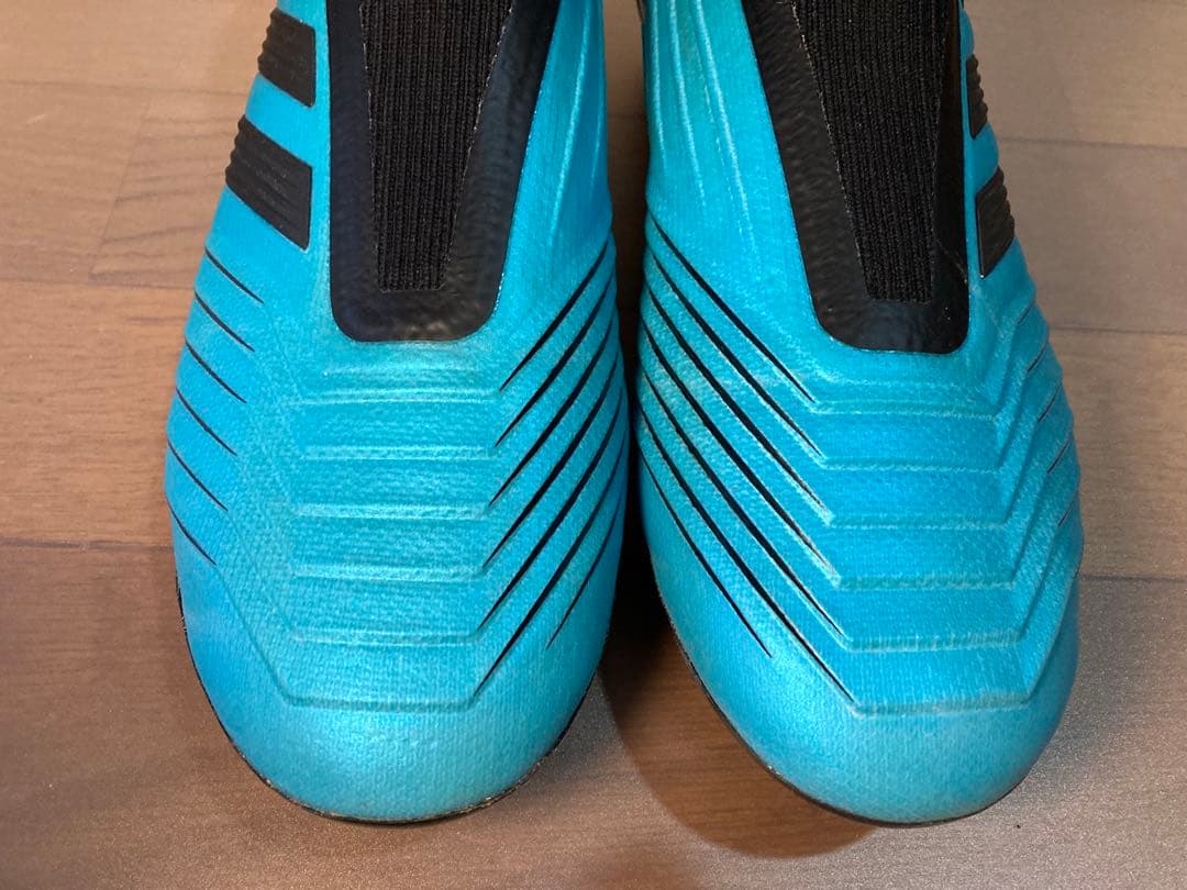 アディダス プレデター19+ sg 27.5cm ブルー サッカースパイク 緑