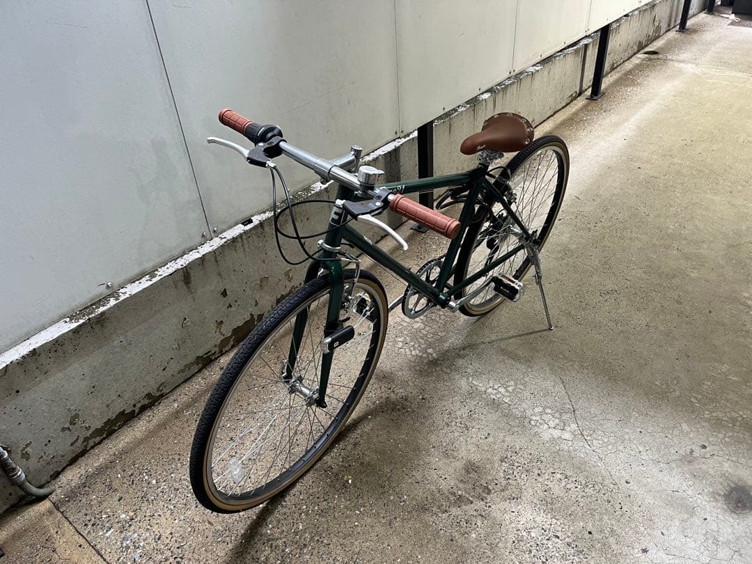 26インチ シマノ製6段変速 クロスバイク（グリーン） 関東付近での直接取引限定